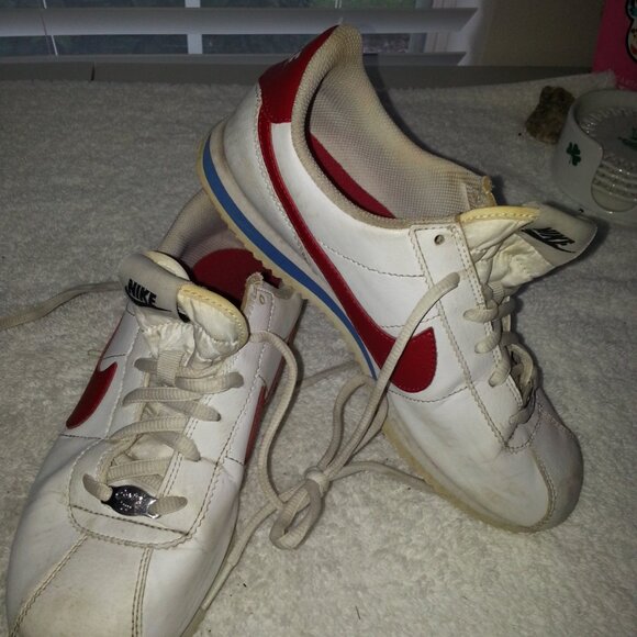 Red Nike Cortez Women's Cheer Sneakers Shoes Worn - Picture 7 of 15